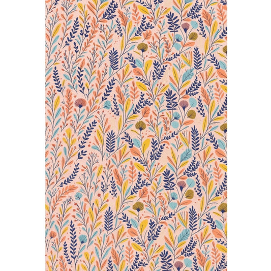 Generic Microfiber Floral Printed Single Bedsheet with 1 Pillow Cover (Multicolor)