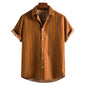 Men'S Striped Short Sleeve Shirt Fashion Casual Wear
