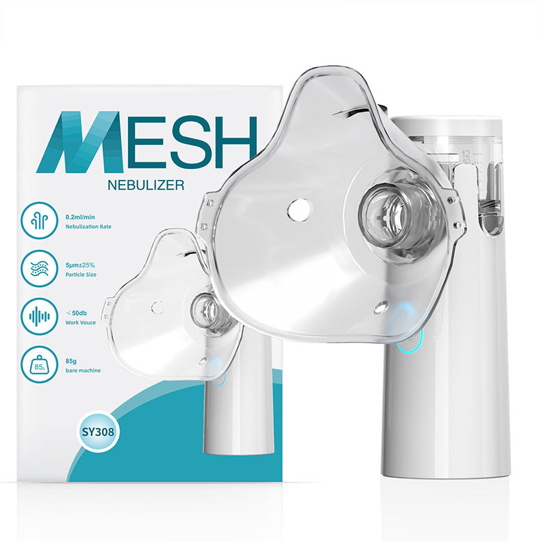 Household Medical Portable Handheld Nebulizer Children Mute Bilateral Ultrasonic Micro-grid Atomizer