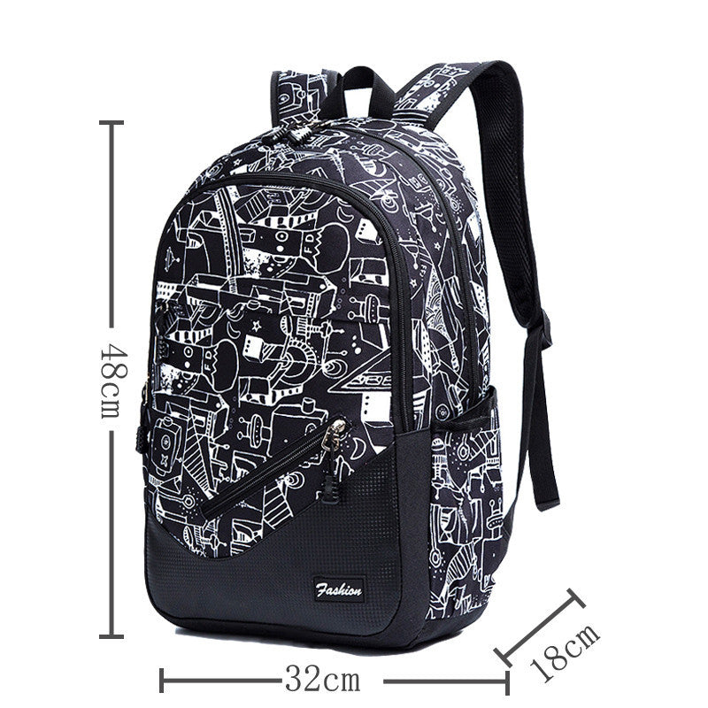 Boys Schoolbag Fashion Backpack High School